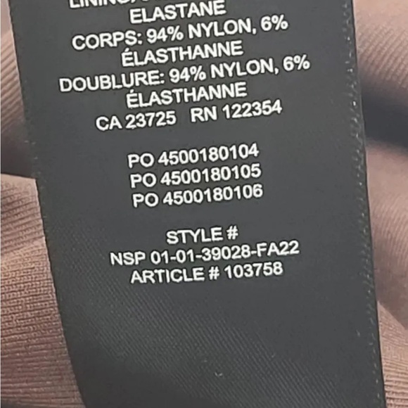 Babaton Contour V Neck Plunging Thong Bodysuit Short Sleeve Size XL Brow… - Picture 4 of 7